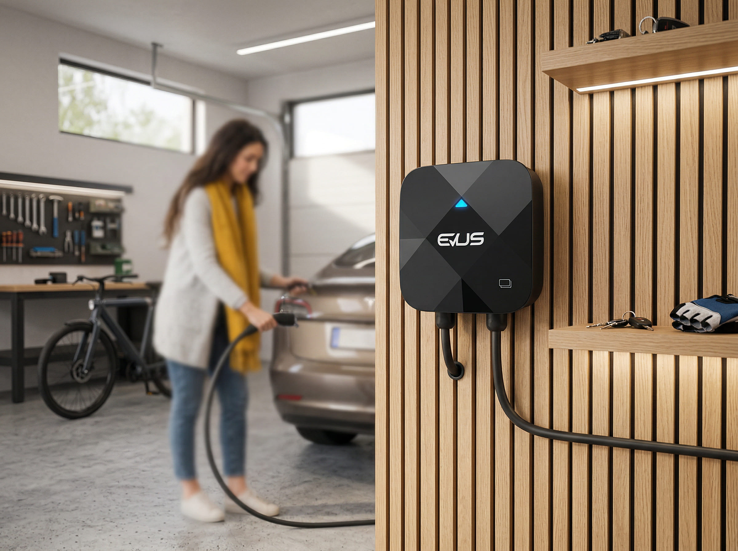 Punto de recarga vehículo eléctrico Gestaner Murcia